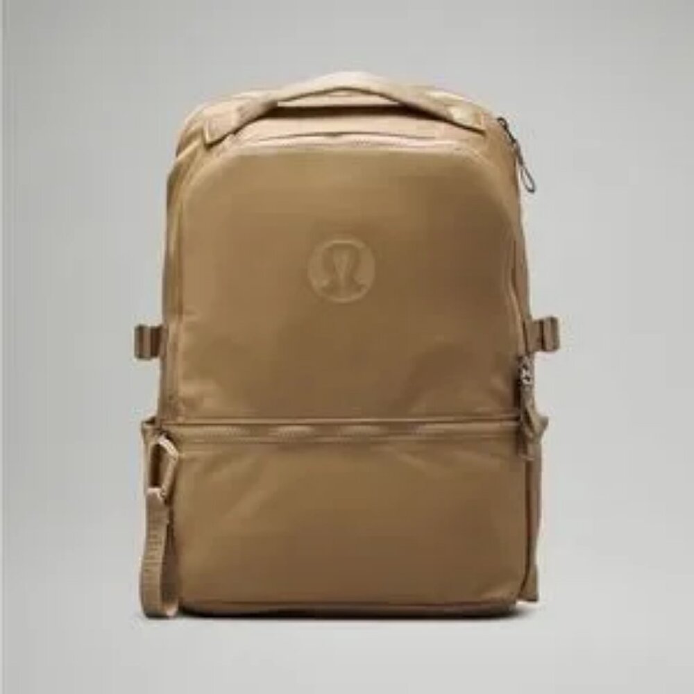NWT Womens Lululemon Artifact Raw Linen New Crew Backpack Shoulder Bag *